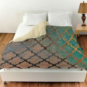 $345 Oliver Gal Amour Arabesque Duvet Cover Boho King Designer Artisan Glam